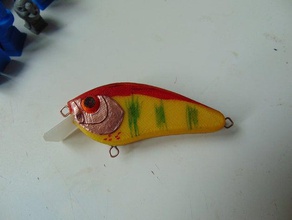 paul adams balsa crankbait, ma stampato sport all'aperto pesca lure di lago pesce persico il luccio wobbler 3d print model - Mito3D