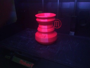 resistente personalizável vaso 3d impressão 3d print model - Mito3D
