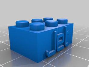 jet lego block keychain construction toys customized 3d print model - Mito3D