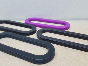 solido moschettone strumenti catena hook link punto di forza prova 3d print model - Mito3D