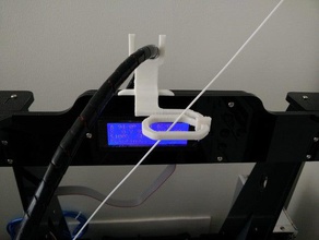2-in-1 cable filament guide prusa i3 eg-1 3d printer accessories enhancement improvement 3d print model - Mito3D