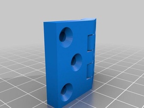 customizable butt hinge parts 3d print model - Mito3D