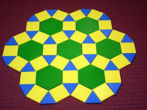 tessellations hands-on math makeredchallenge2 mathproject 3d print model - Mito3D