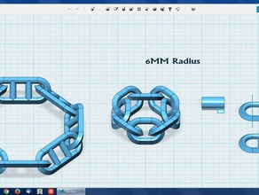 123d design chain kit parts link 3d print model - Mito3D