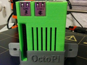 raspberry pi suporte de parede eletrônica octoprint caso 3d print model - Mito3D