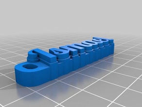 ismael Schlüsselanhänger angepasst 3d print model - Mito3D