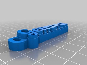 gemma i portachiavi personalizzato 3d print model - Mito3D