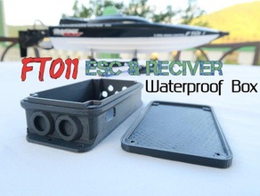 scatola impermeabile esc ricevitore ft011 racing modello di imbarcazione acqua salata miglioramento rc veicoli 3d print model - Mito3D