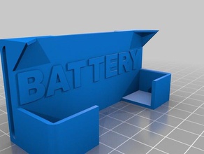 battery holder 2s 1500mah fpv goggles rc vehicles 3d print model - Mito3D