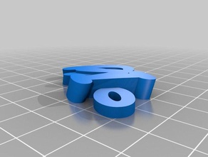 Efeu Schlüsselanhänger angepasst 3d print model - Mito3D