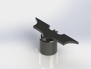 batman la tige de valve pac l'automobile symbole valvestem bouchon 3d print model - Mito3D