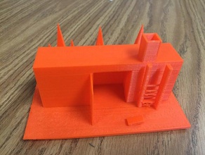 yerli Amerikan evleri binalar yapılar 3d print model - Mito3D