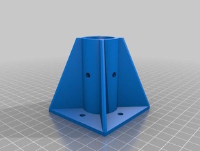 il mio personalizzato parametrico di fissaggio alla gamba del tavolo -openscad casella degli strumenti fai da te 3d print model - Mito3D