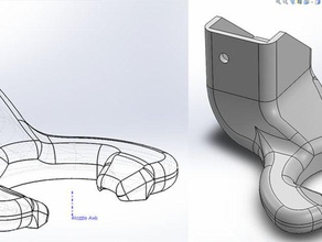 wombot turbo fan duct scorpion schnozzle mk6 3d printer accessories blower exilis xl 3d print model - Mito3D