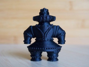 dogu -goggle-eyed type- people 3d print model - Mito3D
