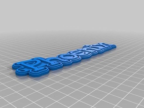 phoenix Schlüsselanhänger angepasst 3d print model - Mito3D