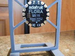 adafruit flora holder 1 electronics 3d print model - Mito3D