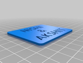 nishi akshit tag signs logos customized 3d print model - Mito3D