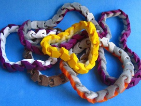 snakez bracelet accessories flexible linkage magnetic 3d print model - Mito3D