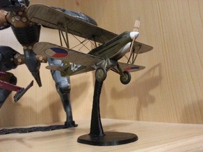 model stand göstermek hobi uçak freecad yarattı modelleri ölçekli 3d print model - Mito3D