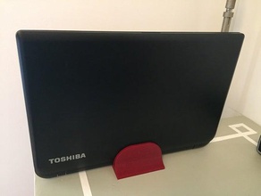 dikey laptop toshiba satellite c50-b stand bilgisayar tutucu ordinateur 3d print model - Mito3D
