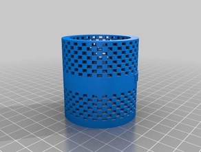 my customized pen holdercontainer text thikness containers 3d print model - Mito3D