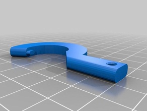 crochet de queue spannerwrench kangertech genitank mega 22mm la main outils 3d print model - Mito3D