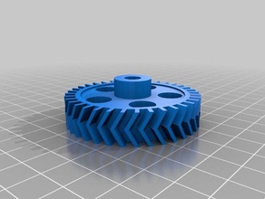 my customized openscad helical gears 6-1 36 teeth other 3d print model - Mito3D
