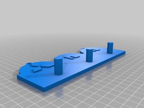 my customized key hanger customizer organization 3d print model - Mito3D