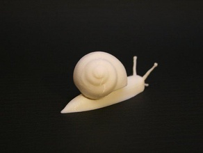 realistischen Garten Schnecke Kreaturen escargot helix pomatia schnecke weinbergschnecke 3d print model - Mito3D
