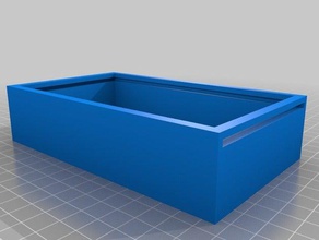 sliding lid pencil box organization case schoolproject 3d print model - Mito3D