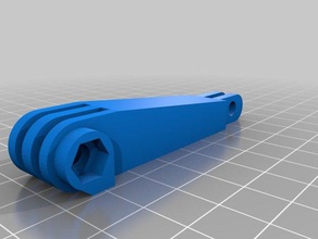 80 mm go pro extension de 65 trou en caméra 3d print model - Mito3D