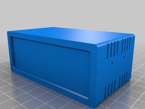 business card box doppio in larghezza l'elettronica personalizzato 3d print model - Mito3D