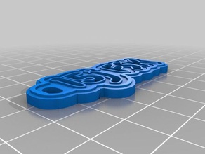 15j fsk de porte-clés personnalisé 3d print model - Mito3D