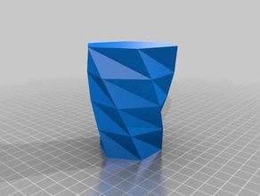 william twisted polygon vase containers customized 3d print model - Mito3D