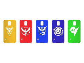 samsung galaxy s5 pokemon ir caso móveis de telefone gimnasio ginásio instinto místico pokeparada pokestop sabidura equipe mística bravura 3d print model - Mito3D