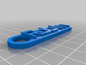 keychain robin organization customized 3d print model - Mito3D