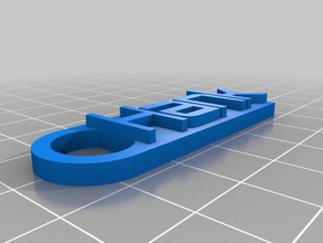 keychain hank organization customized 3d print model - Mito3D