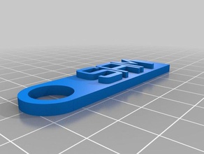 keychain sam organization customized 3d print model - Mito3D