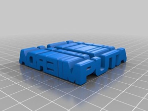 mierda puta las esculturas personalizado 3d print model - Mito3D