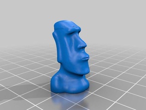 moai not quite so angry without hat games 3d print model - Mito3D