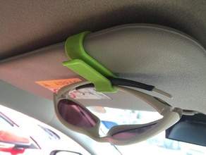 simple gafas de sol clip automotriz 3d print model - Mito3D