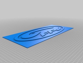 ford fpv-logo automotive 3d print model - Mito3D