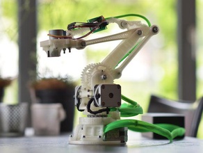 robotarm la robotique arduino préhenseur makeredchallenge2 rampes d'accès roboticsproject moteur pas à 3d print model - Mito3D