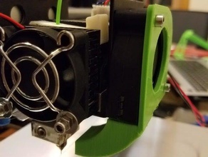 hictop prusa i3 extruder airguide 3d printer accessories 3d print model - Mito3D