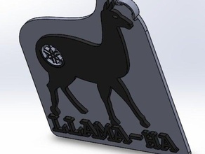 llama-ha other keychain yamaha bike logo 3d print model - Mito3D