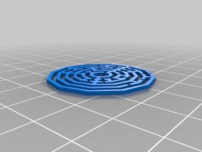 il mio personalizzato labirinto poligono regolare per la matematica arte 3d print model - Mito3D