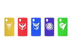 nexus 5 pokemon ir caso móveis de telefone gimnasio google ginásio instinto místico pokeparada pokestop sabidura equipe mística bravura 3d print model - Mito3D