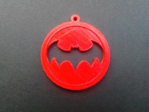 batman pendant keychain coins badges 3d print model - Mito3D