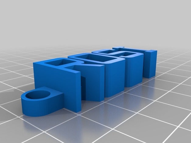 llavero rosi 17x10 organización personalizado 3D print model - Mito3D